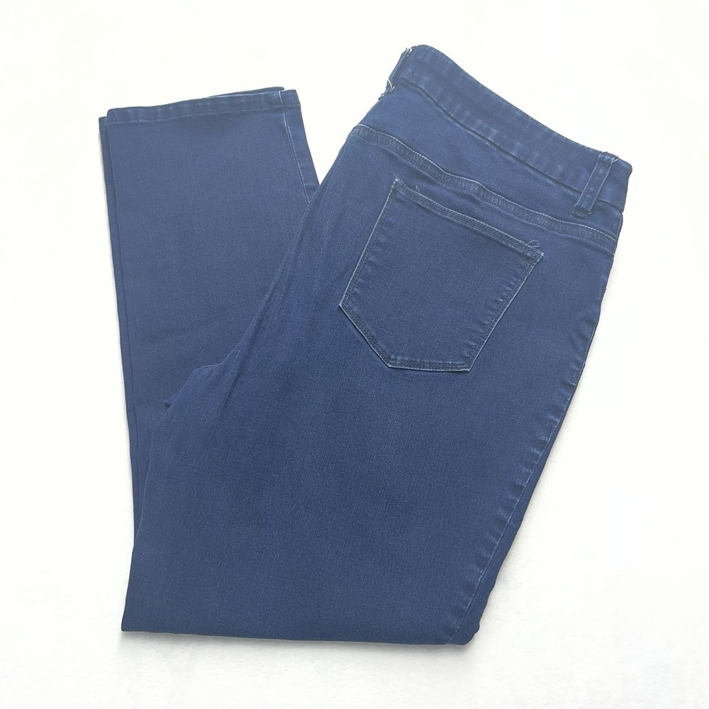 Chico's Straight Leg Ankle Jeans Womens 12-14 (2.5) Denim Casual Blue